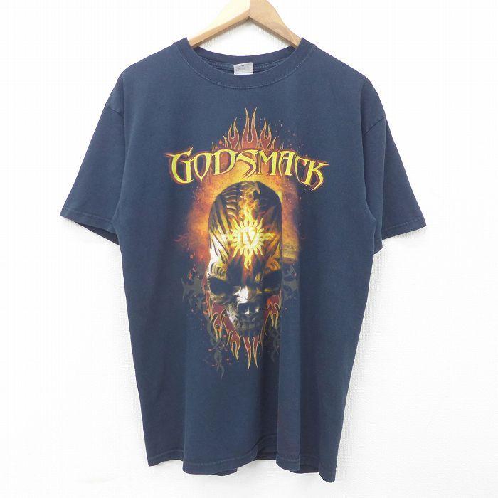 XL/古着 半袖 ビンテージ ロック バンド Tシャツ メンズ 00s ゴッド 