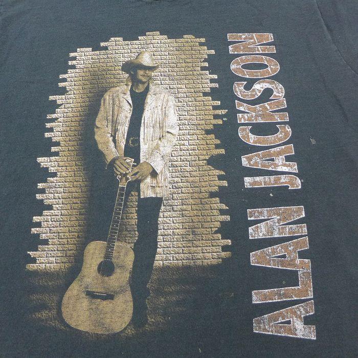 M 古着 半袖 ビンテージ ロック バンド Tシャツ メンズ 90s アランジャクソン コットン クルーネック 黒 ブラック 22jun27 中古 Tvrk 古着屋rushout 通販 Yahoo ショッピング