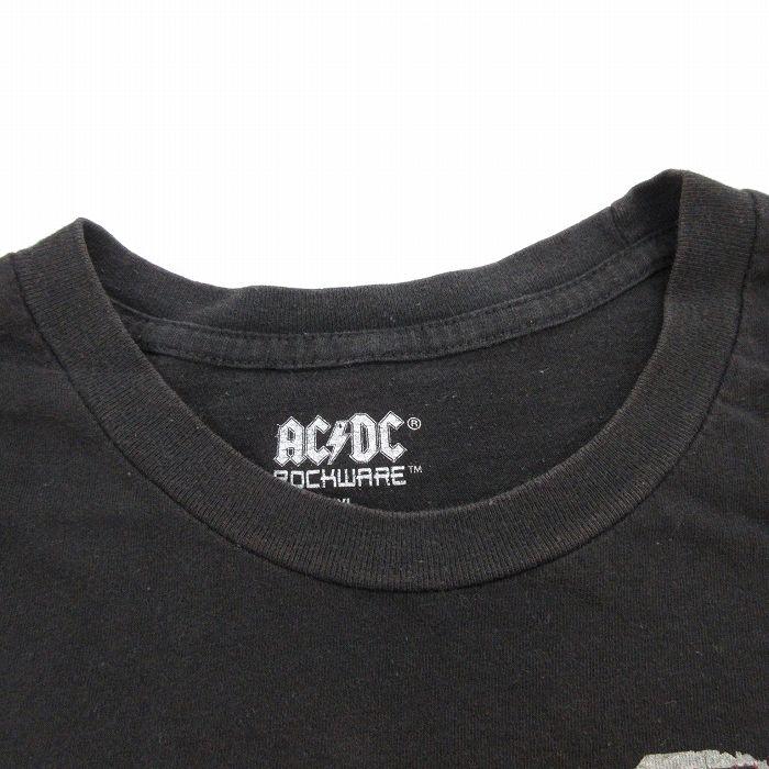 XL/古着 半袖 ビンテージ ロック バンド Tシャツ メンズ 00s AC/DC コットン クルーネック 黒 ブラック 24apr25 中古｜furugiyarushout｜05