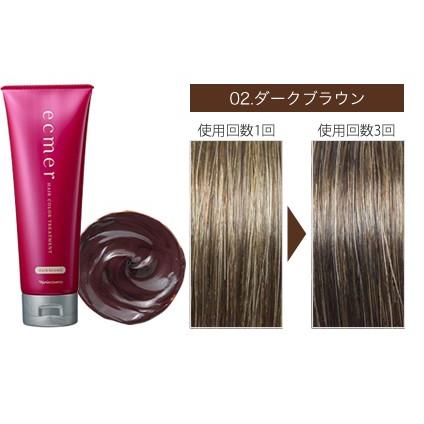ナリス化粧品 エクメール ヘアカラートリートメント 02(染毛料)ダーク