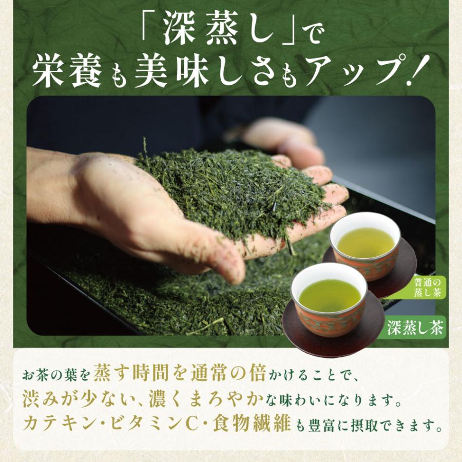 お茶 緑茶 知覧茶 深むし茶 ] 農家の自家用仕立て 80g×3本 深蒸し茶