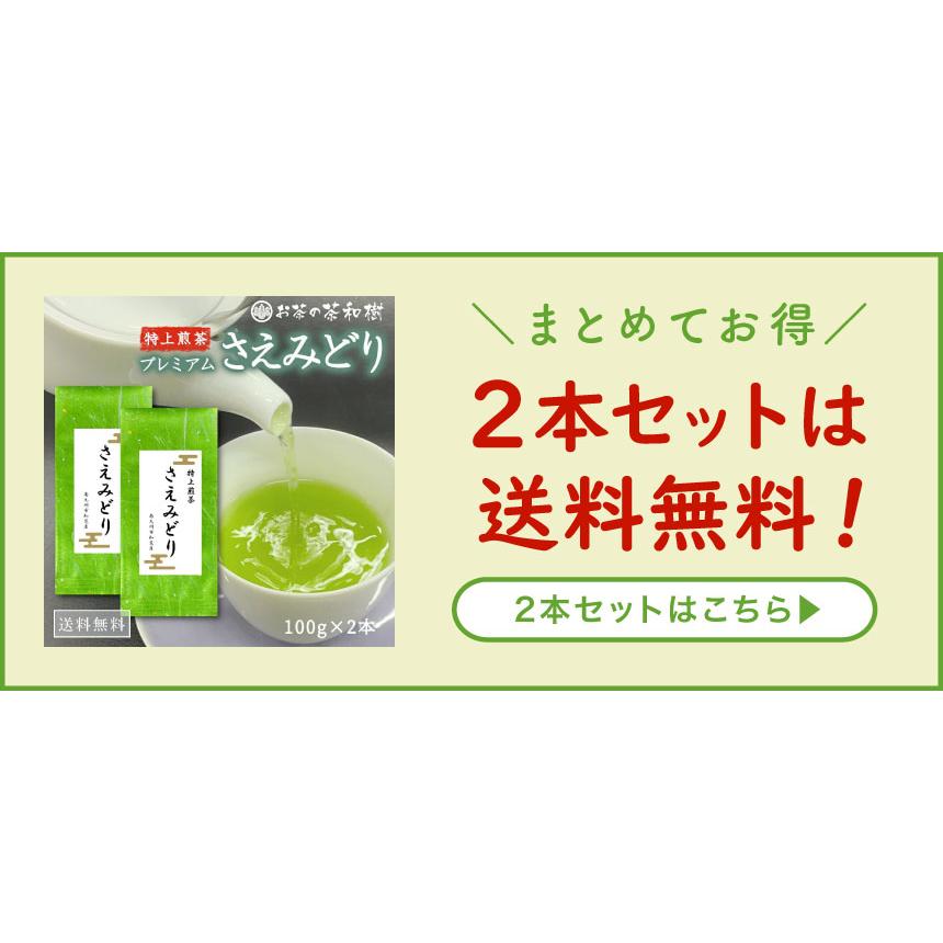 お茶 知覧茶 ] プレミアム さえみどり 100g 特上 希少 品種 煎茶 日本