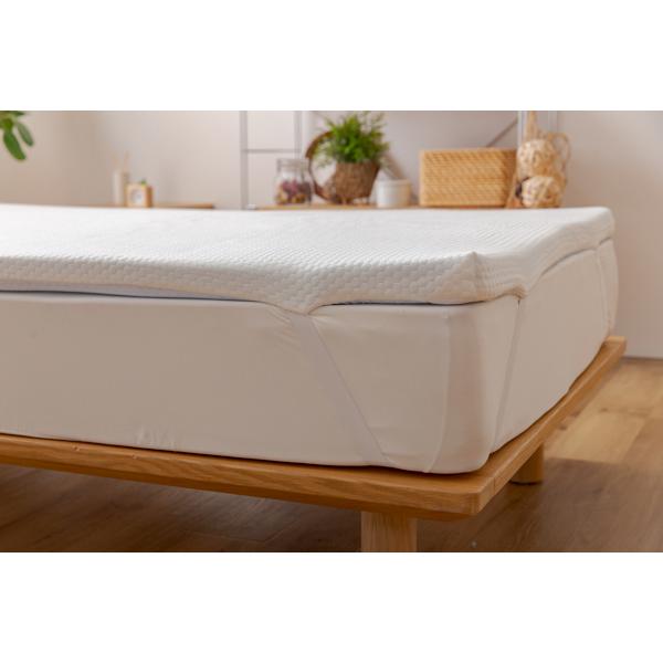 マットレス ダブル 低反発 トッパー 5cm 冷却ジェル配合 ノン