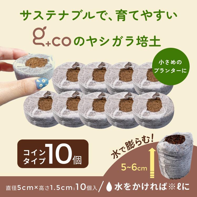 ココカラコイン 10個 ココピート ヤシガラ 有機培養土 ココカラピート