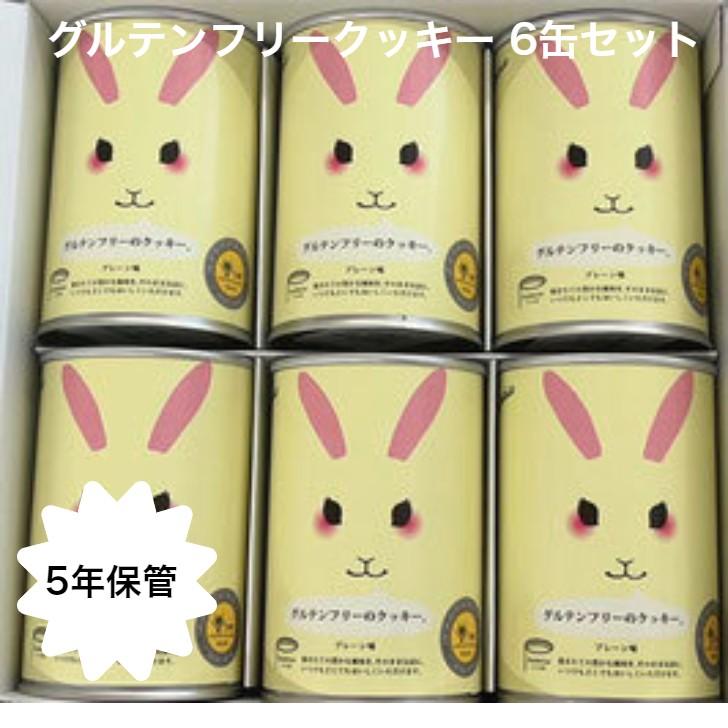 保存食 防災食 クッキー グルテンフリークッキー 缶詰 6缶セット 特定