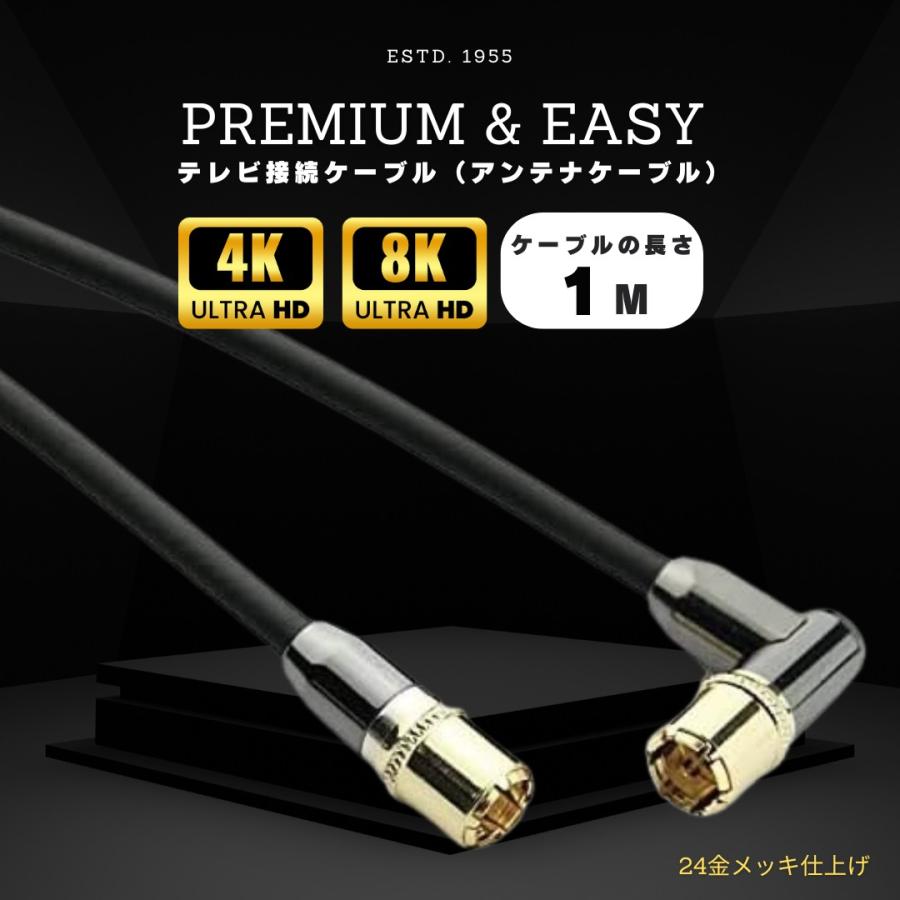 高品質 アンテナケーブル テレビ 接続 ケーブル つなぐ 同軸ケーブル