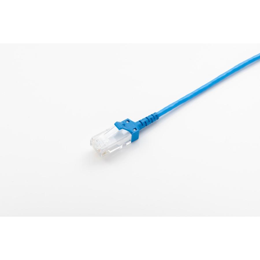 岡野電線 極細径LANケーブル：SS-OKTP-E5-P-4P/色/SNW/568B（青）/3m