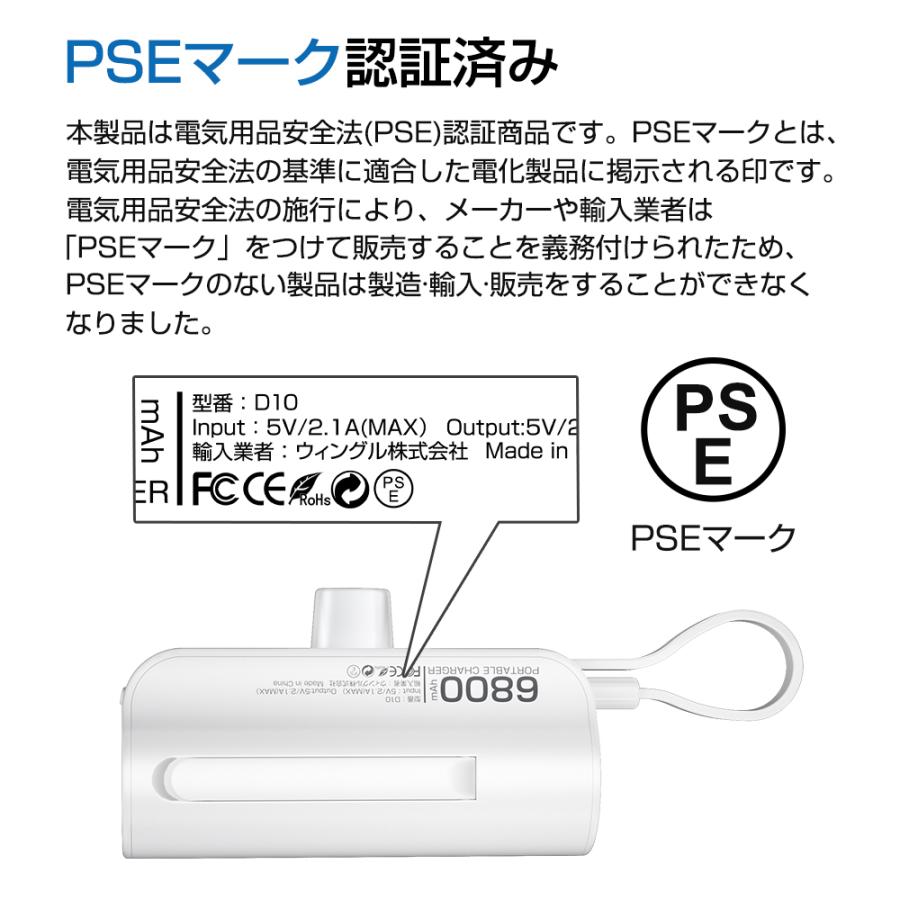 モバイルバッテリー✨6in1　急速充電　高容量 PSEマーク付き　新品 モバイルバッテリー✨6in1 急速充電 高容量 PSEマーク付き 新品