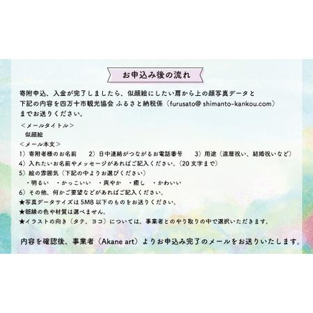 ふるさと納税 26-291-2．オーダーメイド手描き似顔絵・額縁付き（カラー・2名分） 高知県四万十市_4