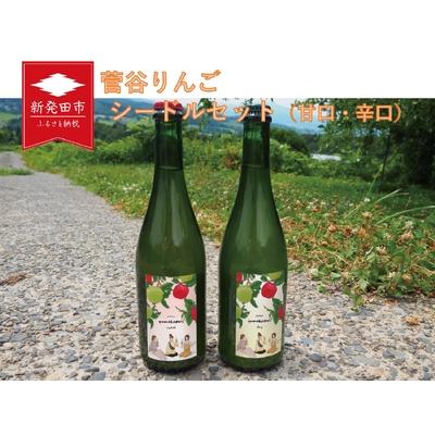 ふるさと納税 E123_01H　【贈答用箱入】菅谷りんご　シードルセット 新潟県新発田市 