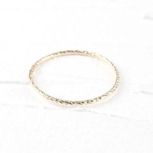 ふるさと納税  ペアリング ゴールド 2個セット 指輪 細め カット イエローゴールドK10 10k ゴールド 結婚指輪 細身 マリッジリング 10金 シンプ.. 山梨県昭和町の画像
