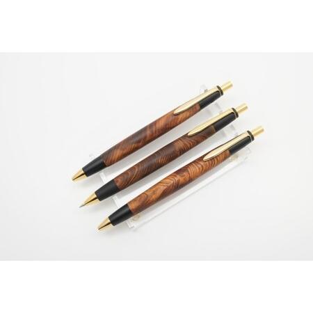 ふるさと納税 天然屋久杉【光明瘤】無垢シャープペンシル(0.5mm)1本