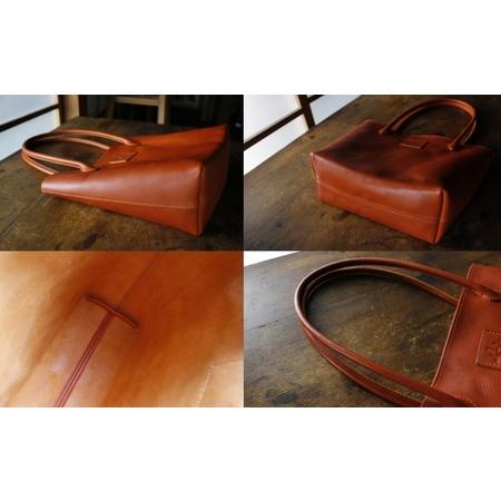 ふるさと納税 本革 手縫い の トートバッグ【work0002】 三重県伊賀市の画像