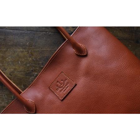 ふるさと納税 本革 手縫い の トートバッグ【work0002】 三重県伊賀市の画像