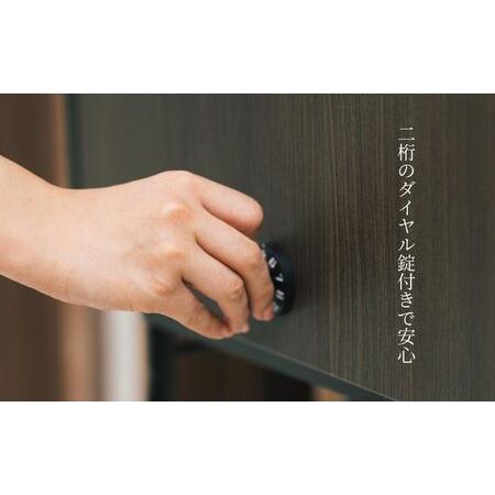 ふるさと納税 木目調郵便ポストダイヤル錠付き マットブラック FH-614DM(MBK) [グリーンライフ] ポスト 玄関エクステリア 郵便受け【022S050】 新潟県三条市の画像