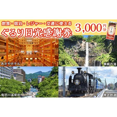 ふるさと納税 ぐるり日光感謝券【商品券3千円分】 [0206] 栃木県日光市 | 