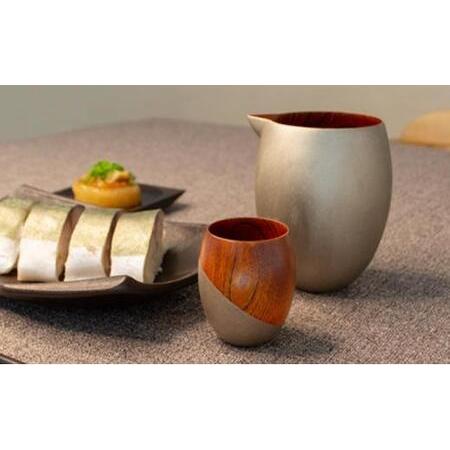 ふるさと納税 手作り 漆器 ぐい呑み 50cc 日本酒 のどか すず波 ぐいのみ 欅 天然木 本漆 摺漆 ぐい飲み 酒器 伝統工芸 錫粉 ステンレス 手作り 職人 .. 京都府_1