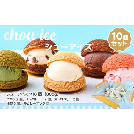 ふるさと納税 シューアイス GIFT BOX 10個セット　シュークリーム チョコ バニラ アイス お菓子 個包装 おやつ デザート スイーツ かわいい .. 大阪府河内長野市｜furunavi｜05