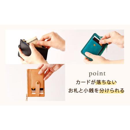 ふるさと納税 【ブラック×ブラック】レザー スマートフォン 用 サコッシュ＆コインケース [OBG014_01]レザーケース 長崎県川棚町の画像