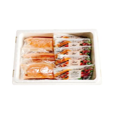 ふるさと納税 スモークサーモン4〜6P(計800g)＆とろサーモンハラミ6〜10枚(計2kg) B-09100 北海道根室市_4