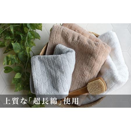ふるさと納税 （今治タオルブランド認定品）今治タオル ふわふわ贅沢 バスタオル２枚セット＜ライトブラウン＞ヒオリエ 【I001130LBW】 愛媛県今治市の画像