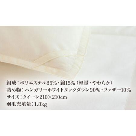ふるさと納税 【高島屋選定品】〈富士新幸九州〉「GuuG」クイーン 羽毛本掛けふとん ハンガリーホワイトダック ダウン90％《壱岐市》羽毛 布団 .. 長崎県壱岐市_2