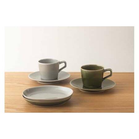 ふるさと納税 【あじわいのあるハンドメイド】Colorta コーヒーカップ ＆ ケーキ皿 4点セット【KIHARA】有田焼 カップ\u0026ソーサー ティーカッ.. 佐賀県有田町の画像