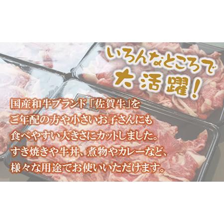 ふるさと納税 佐賀牛 細切れ肉 1，200g 300g×4パック つるや食品 C225-001 佐賀県小城市 