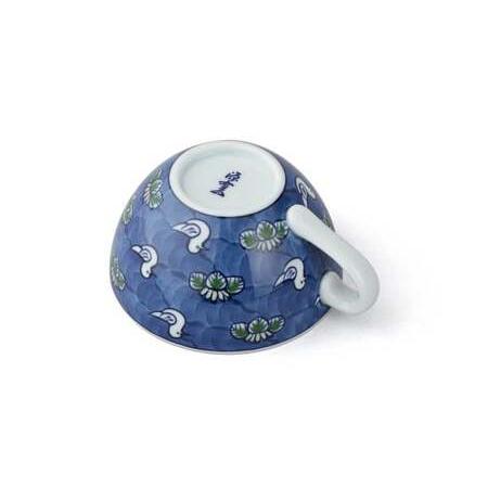 ふるさと納税 源右衛門窯 染錦水鳥図 スープ碗 器 食器 皿 デザートカップ カフェオレボウル 有田焼 A45-285 佐賀県有田町の画像
