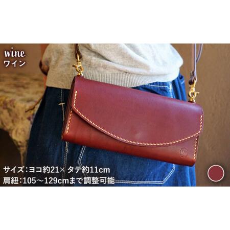ふるさと納税 【手縫いの本革製品】お財布機能付き mini ショルダー バッグ 財布《糸島》【BLESS】  [AAA004] 福岡県糸島市の画像