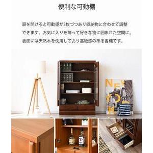 《送料込》 ふるさと納税 コレクションボード 幅80cm 本棚 CD収納 開き戸 引出し 多目的ボード ナチュラル 福岡県大川市 【HOV1499624180】(52800円)
