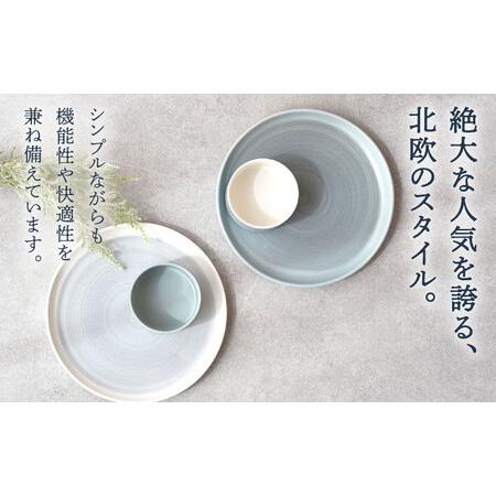 ふるさと納税 【美濃焼】ECRU 北欧モダン ペアセット【見谷陶器】皿