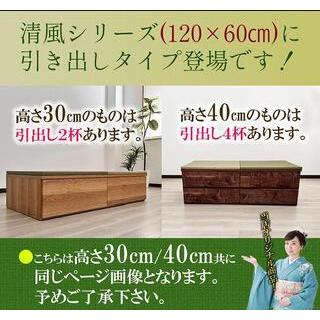 ふるさと納税 【高さ30cm ブラウン畳ユニット 引き出しタイプ】60cm×120cm（畳選べる）畳ユニット 小上がり 畳 収納 引き出し リビング 高.. 福岡県大川市_1