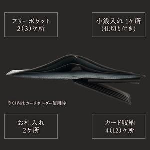 ふるさと納税 PHENIXERA WALLET　翔舞　二つ折り財布　黒 山梨県上野原市の画像