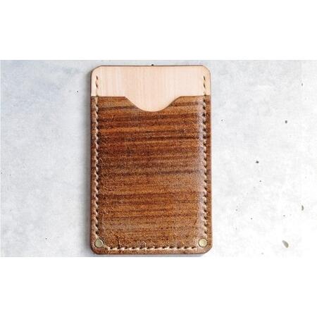 【こだわりの革細工】名刺入れ /「LEATHERS by Kei Arabuna」 044003 【革製品】 石川県小松市
