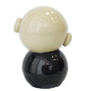ふるさと納税 ほっこりおじぞうさん（中）丸耳【インテリア 陶器 おじそうさま 飾り】(BF203) 茨城県北茨城市の画像