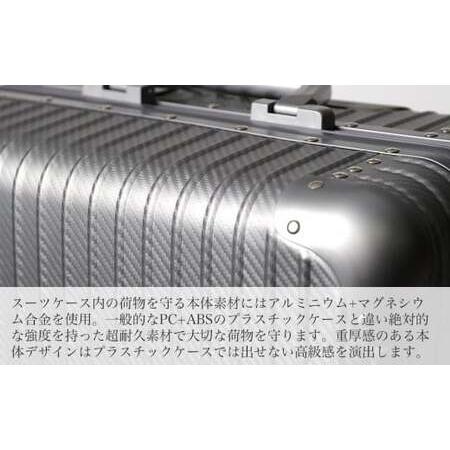 ふるさと納税 【予約受付】スーツケース キャリー サイズ S(カーボン/シルバー) [PROEVO] [30001] AY148 福岡県大木町の画像