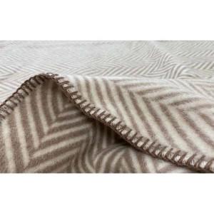 ふるさと納税 【ブラウン】ウール毛布 （毛羽部分） シングル 140x200cm ブラウン WOOL-1 BR 和歌山県和歌山市の画像