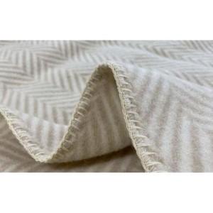ふるさと納税 【ベージュ】ウール毛布 （毛羽部分） シングル 140x200cm WOOL-1 BE 和歌山県和歌山市の画像