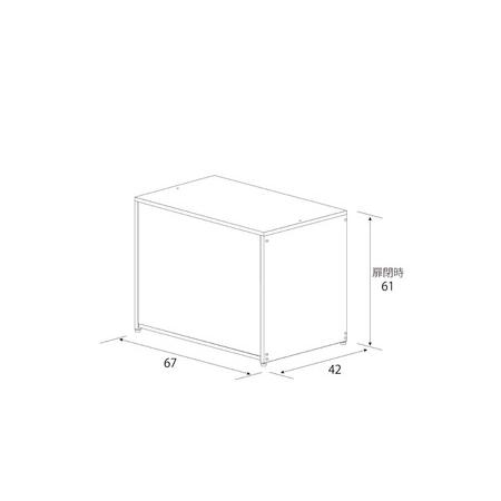 ふるさと納税 ガルバ 屋外 ゴミ収納庫 幅67cm 126L A031 足立製作所 ゴミストッカー 屋外 大容量  物置 屋外 小型 屋外収納庫 ガルバリウム 収納.. 新潟県三条市｜furunavi｜04