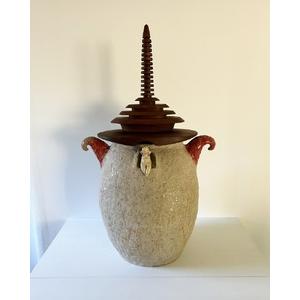 ふるさと納税 『ほくとのクラフト』 永遠の刹那のひと休み… ヒトヤスミ…、タダココに在ルガヨシ・蓋物 [h004] 山梨県北杜市の画像
