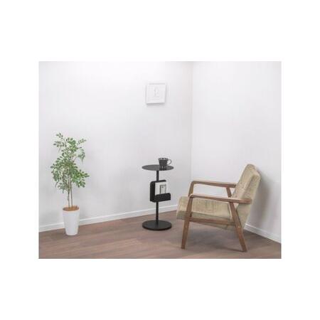 ふるさと納税 【＆FREL】BCサイドテーブル ブックシェルフ付き 直径32cm 高さ62cm インテリア 家具 シンプル スタイリッシュ 寝室 リビング お店.. 栃木県鹿沼市_3