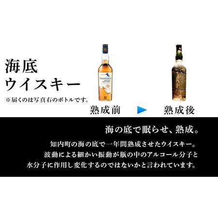 ふるさと納税 【2025年発送】知内海底熟成ウイスキー＜タリスカー10年＞×海峡育ち 殻付かき 35個入り Sサイズ 北海道知内町 ふるさと納税 北海道知内町