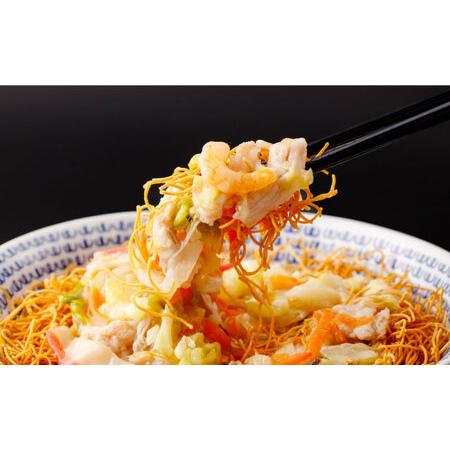 ふるさと納税 【 高島屋 選定品】【白雪食品】 冷凍 皿うどん ・ 角煮まんじゅう 各3個セット＜高島屋＞ [CFQ027] 長崎県西海市の画像