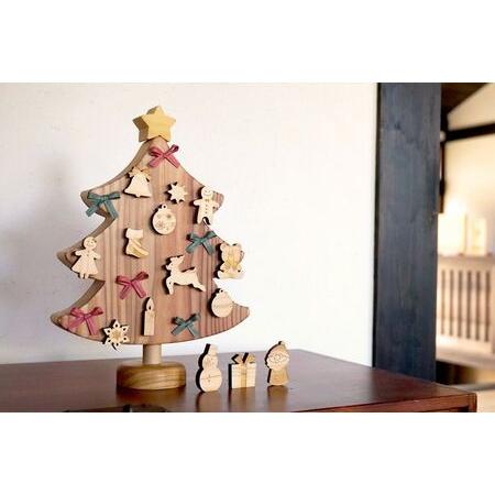 ふるさと納税 おもちゃ 磁石で飾るクリスマスツリー 名入れ可能｜木のおもちゃ 高知県安芸市_3