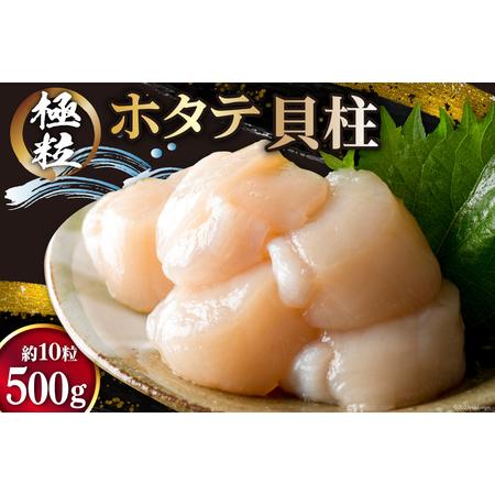 ふるさと納税 ホタテ 極粒 帆立貝柱 冷凍 (約500g/10粒前後) [水山養殖場 宮城県 気仙沼市 20564003] 帆立 ほたて ほたて 貝 冷凍 海鮮 大粒 .. 宮城県気仙沼市