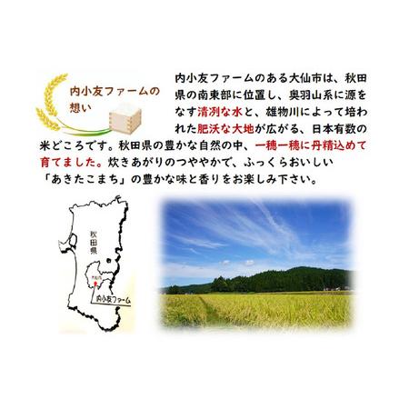 ふるさと納税 米 令和7年産 秋田県産あきたこまち 一等米 農家直送 玄米30kg 内小友ファーム 秋田県大仙市の画像