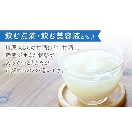 ふるさと納税 BBN004 【手作り！】 川原さんちの甘酒2種飲み比べ【美容・健康志向の方におすすめ】 長崎県東彼杵町 大パウチ：4本