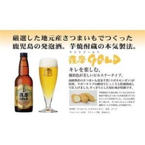 ふるさと納税 鹿児島の発泡酒 薩摩GOLD 330ml×24本 1ケース 芋焼酎蔵の本気製法 E5-3_酒・アルコール 発泡酒  _【配送不可地域：離島】【.. 鹿児島県枕崎市の画像