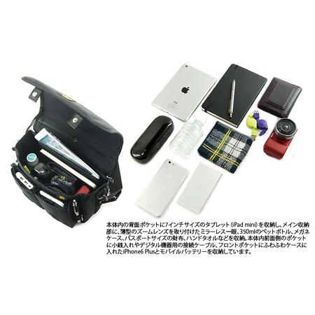 ふるさと納税 VanNuys フルフラップカスタムショルダーT1-D/CS（260） ショルダーバッグ ショルダー メンズ 斜めがけバッグ A4  バンナイズ ファ.. 徳島県松茂町の画像